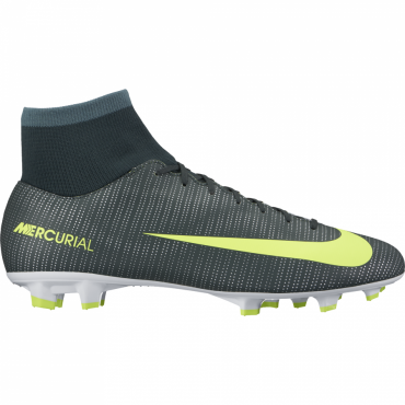 NIKE MERCURIAL VICTORY VI CR7 DF FG KOPAČKY PÁNSKÉ - Černá, Neon žlutá č.2